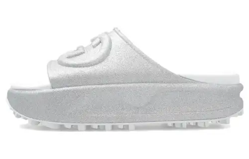 Gucci Wmns Slide Sandal 'Interlocking G - Silver' Women's