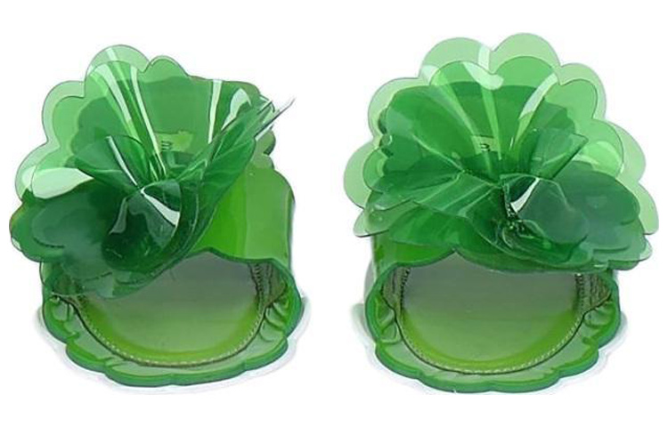 MIU MIU Slide Slippers Women's Green