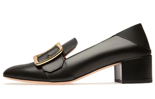 BALLY Bally Simple Round Toe Casual Shoes Women's Black