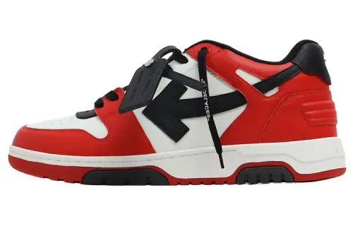 OFF WHITE Out Of Office Low Top Sneaker 'Red Black White'