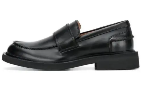 Bottega Veneta BV Level Cow Leather Loafers Men's Black