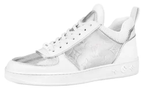 LOUIS VUITTON Boombo Low top Stylish Skateboarding Shoes Women's Silver White