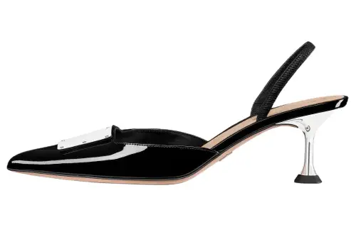 DIOR La Parisienne Dior Irregular Heel High Heels 6CM Women's Black