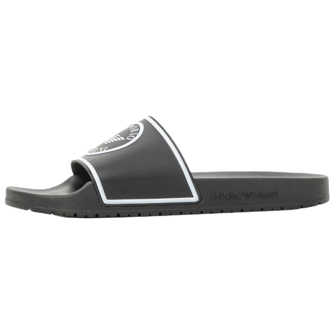 EMPORIO ARMANI EA Slide Slippers Men's Black