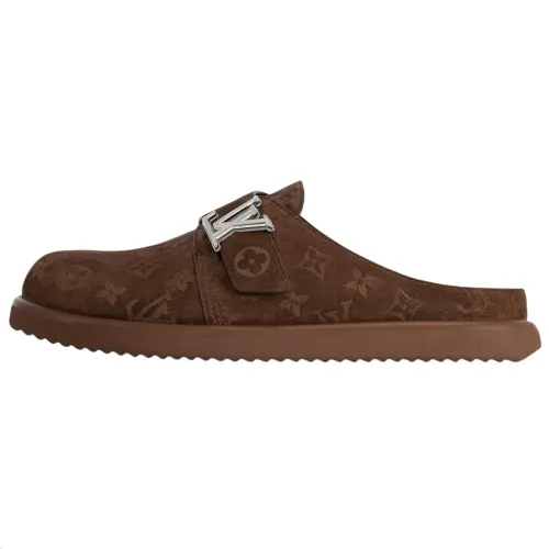 LOUIS VUITTON Easy Closed Toe Slippers Men's Brown