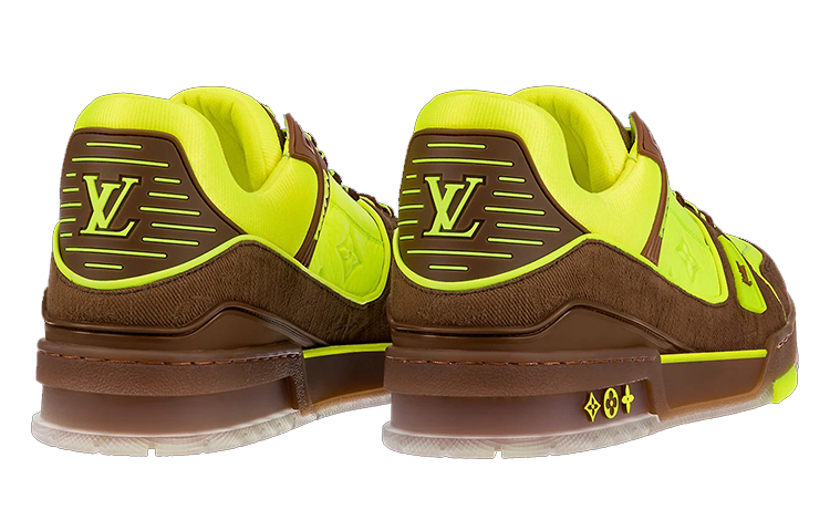 Мужские кеды Louis Vuitton Trainer (желтые) — фото 4