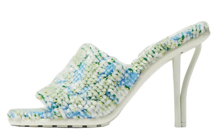 Bottega Veneta Slide Slippers Women's Blue White