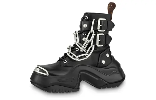 LOUIS VUITTON Archlight 2.0 Leather Ankle Boots Women's Black