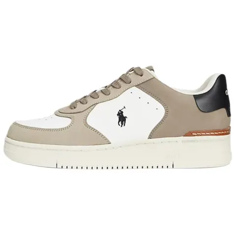 Polo Ralph Lauren Masters Court Leather Low top Skateboard Shoes Men's Light Umber