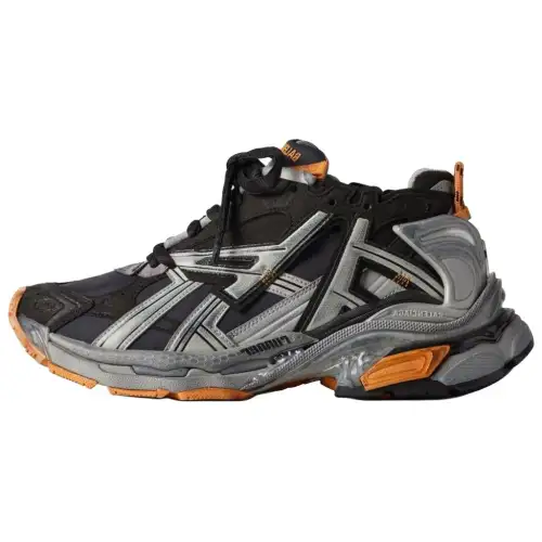 Balenciaga Low top Casual Shoes Men's Gray Orange