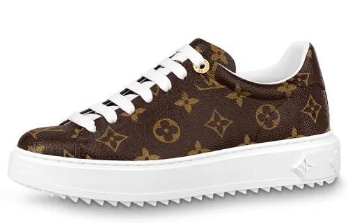 LOUIS VUITTON Time Out Sneakers 'Brown Monogram' Women's