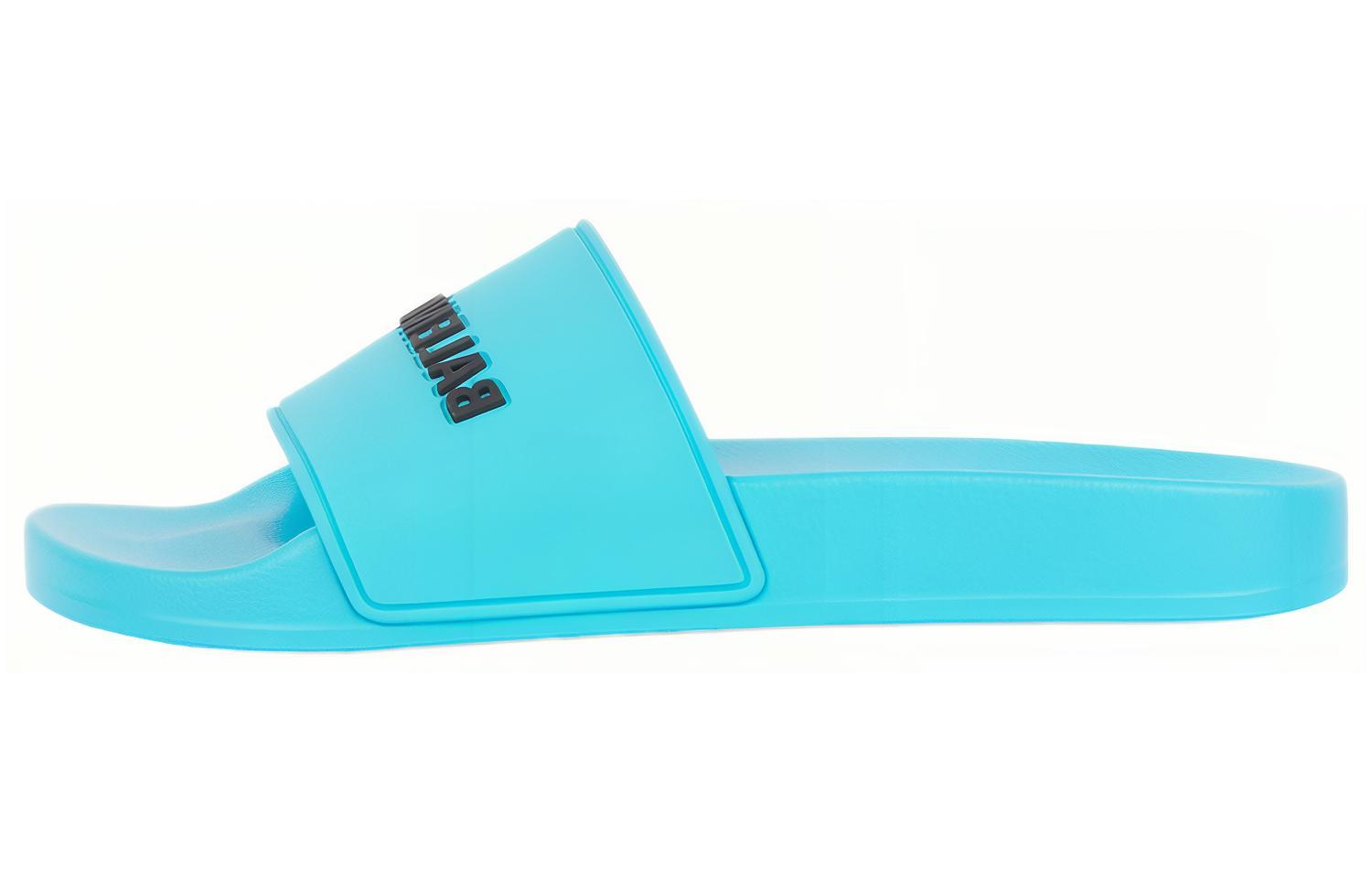 Balenciaga Pool Slides Blue Women's