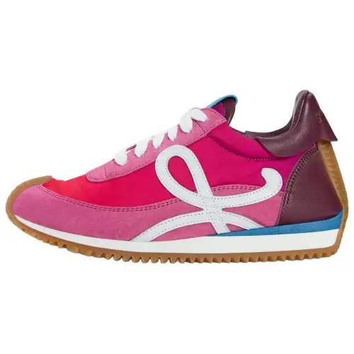 LOEWE Flow Runner 2.0 Suede Low top Casual Shoes Women's Pink