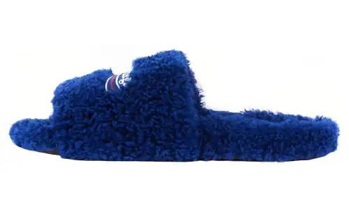 Balenciaga Furry Slide Blue