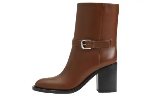 Burberry Ankle Boots 8cm Women's Pinecone Brown
