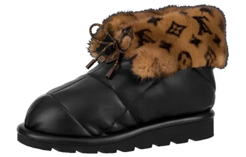 LOUIS VUITTON Pool Pillow Comfort Ankle Boots Women's Black