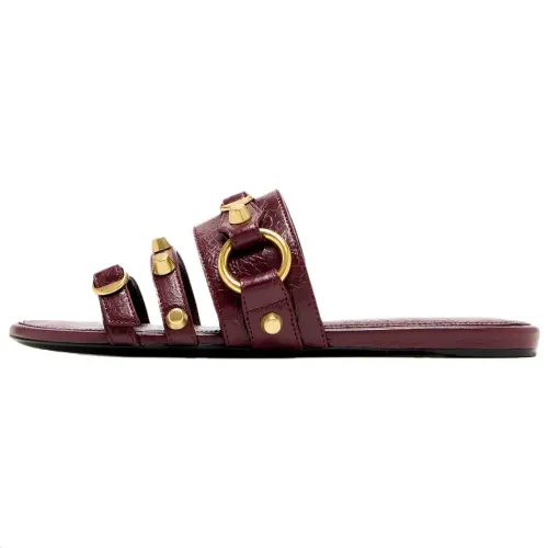 Balenciaga Stud Detailed Slip On Sandals Women's