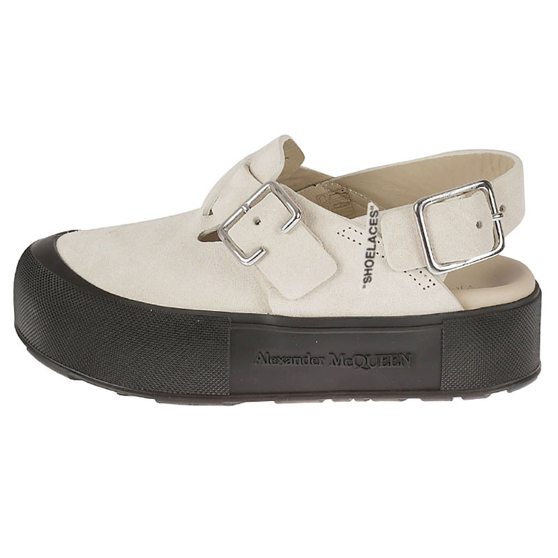 Мужские кеды Alexander McQueen Mount Slick (бежевые)