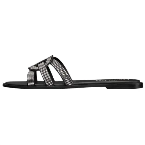 DIOR D Club Slide Slippers Women's Black