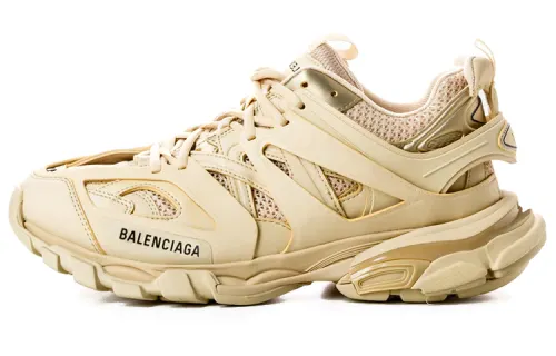 Balenciaga Track Beige Metallic Gold