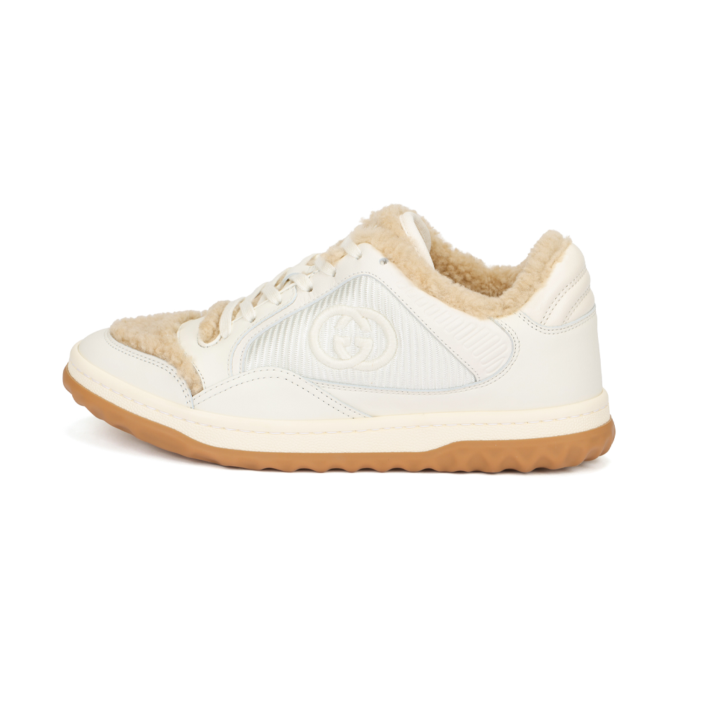 GUCCI MAC80 Leather Low top Casual Shoes Women's White