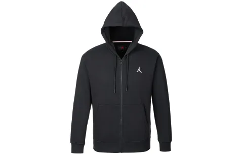 Jordan Full-Zip Fleece Hoodie Black