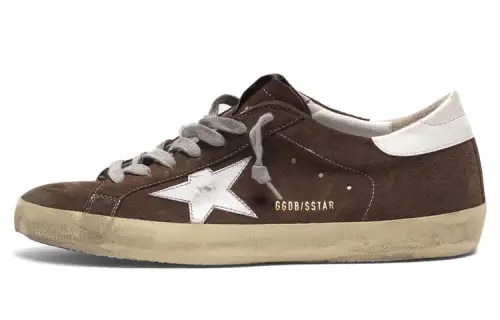 Golden Goose Super Star Skateboard Shoes Men's Low Top Brown
