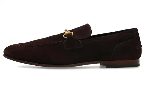 GUCCI Jordaan Suede Loafers