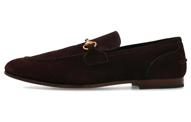 GUCCI Jordaan Suede Loafers