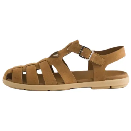 PRADA Roman Sandals Men's Brown