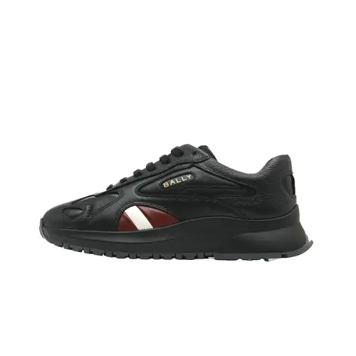 BALLY Bally round toe lace up casual shoes men's black