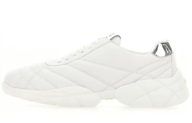 MIU MIU Donna 40 Leather Low top Casual Shoes Women's White