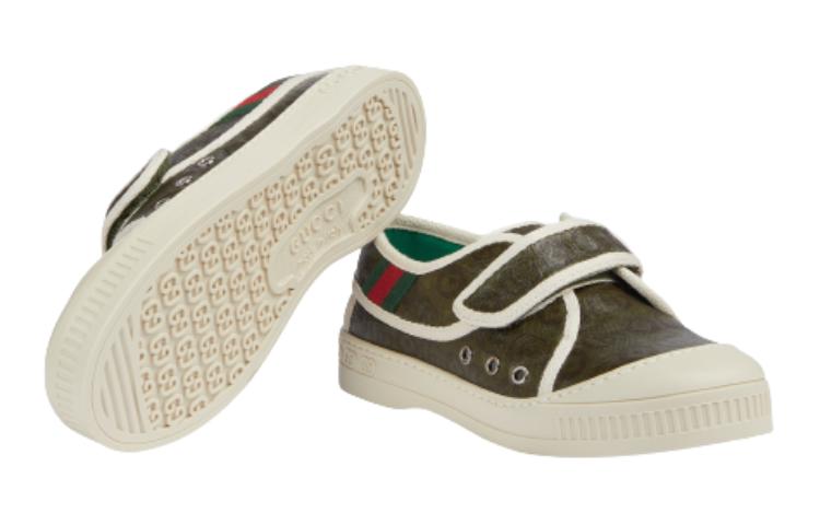Детские кеды Gucci Tennis 1977 (темно-зеленые) — фото 4