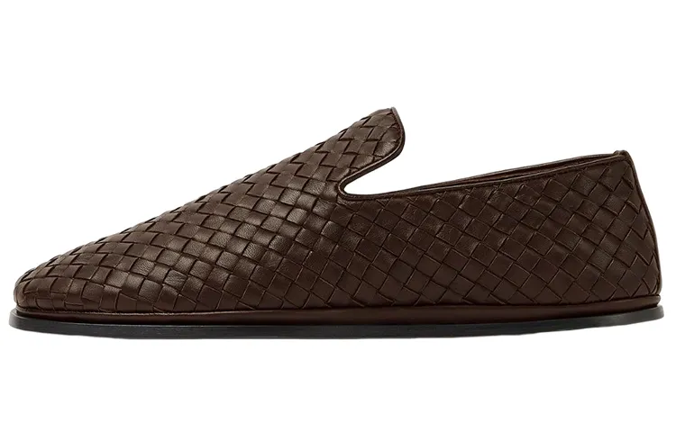Bottega Veneta Intrecciato Motif Slip-On Shoes