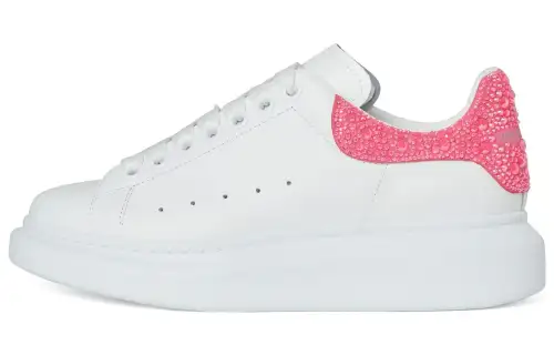 Alexander McQueen Oversized Sneaker 'White Pink Glitter' Women's