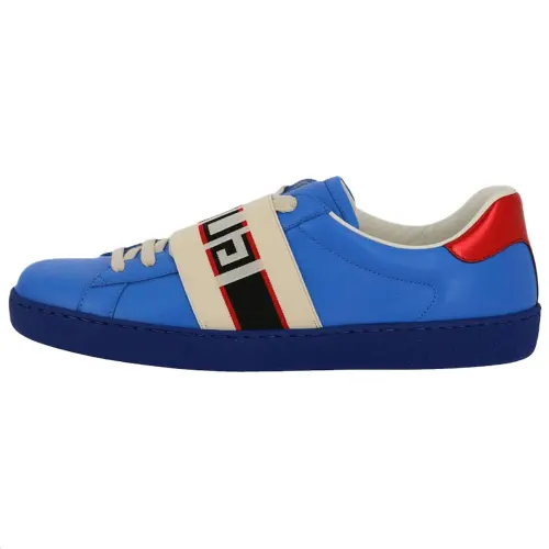 Gucci Ace Stripe Leather 'Blue'