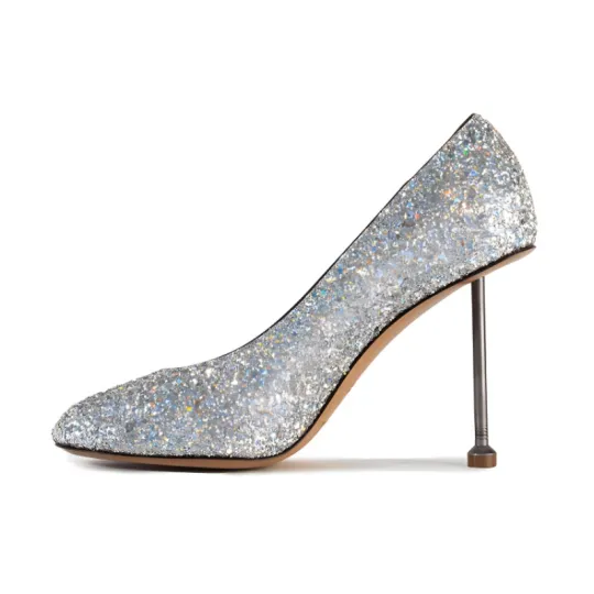 Maison Margiela Slim Heel High Heels 8.5cm Women's Silver