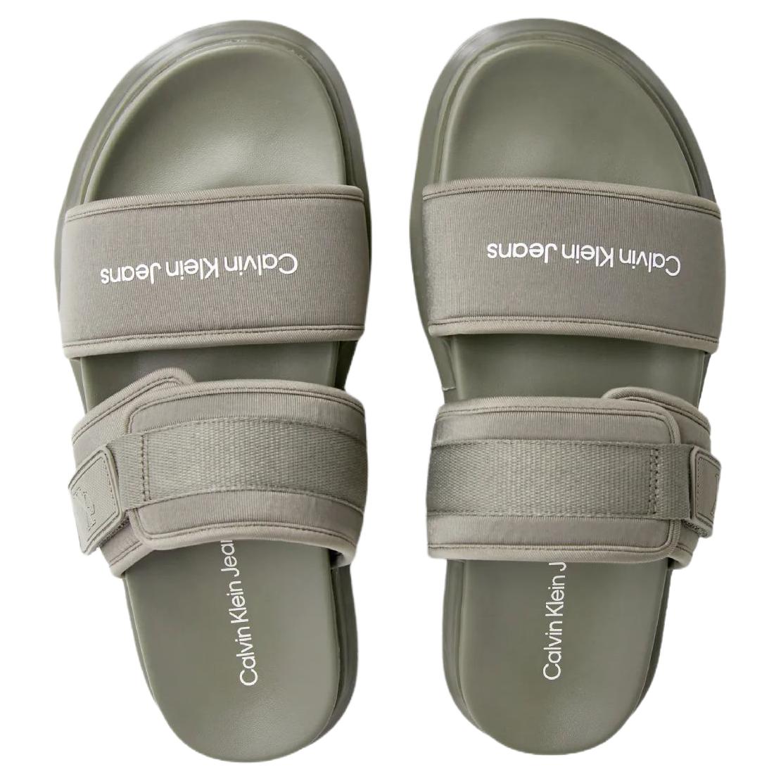 CKJ CALVIN KLEIN JEANS Slide Slippers Men's Green