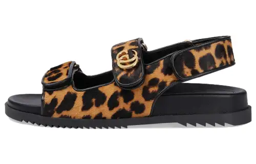 GUCCI GG One Strap Sandals Women's Brown