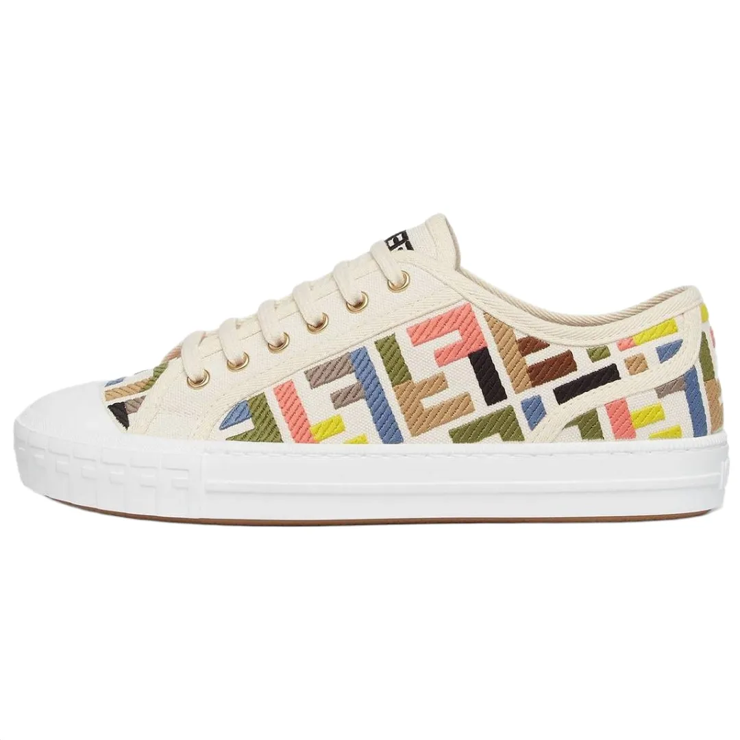 FENDI Ff Embroidered Domino Sneakers Women's