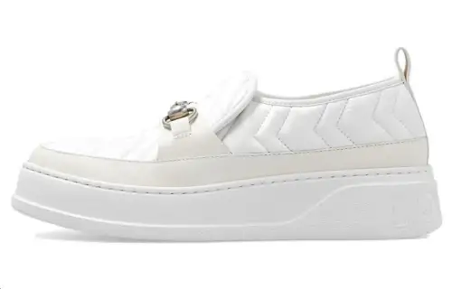 GUCCI Stylish Skateboarding Shoes Women's White