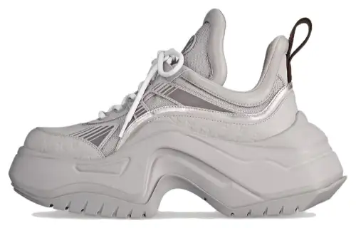 LOUIS VUITTON Archlight 2.0 Leather Low top Chunky Sneakers Women's Gray