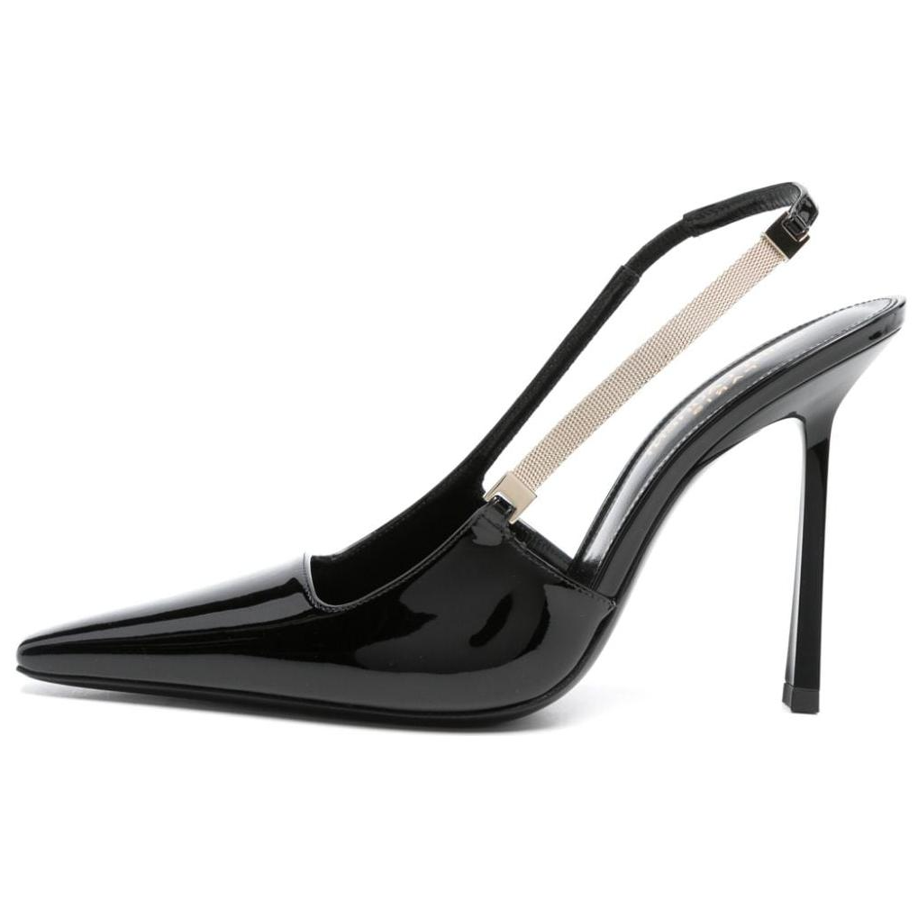 Женские туфли Saint Laurent Slingbacks (черные)