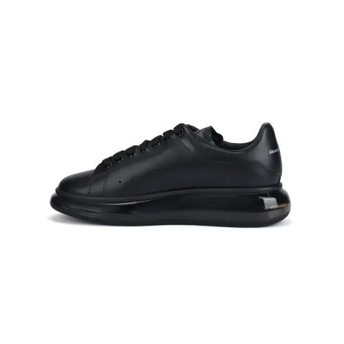 Alexander McQueen Alexander McQueen Oversized Sneaker leather transparent sole low-cut lifestyle shoes men's black