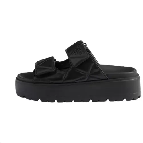 PRADA Slide Slippers 4.5cm Women's Black