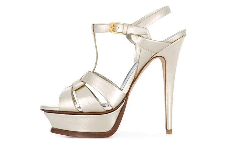 SAINT LAURENT Tribute Platform Sandals Women's