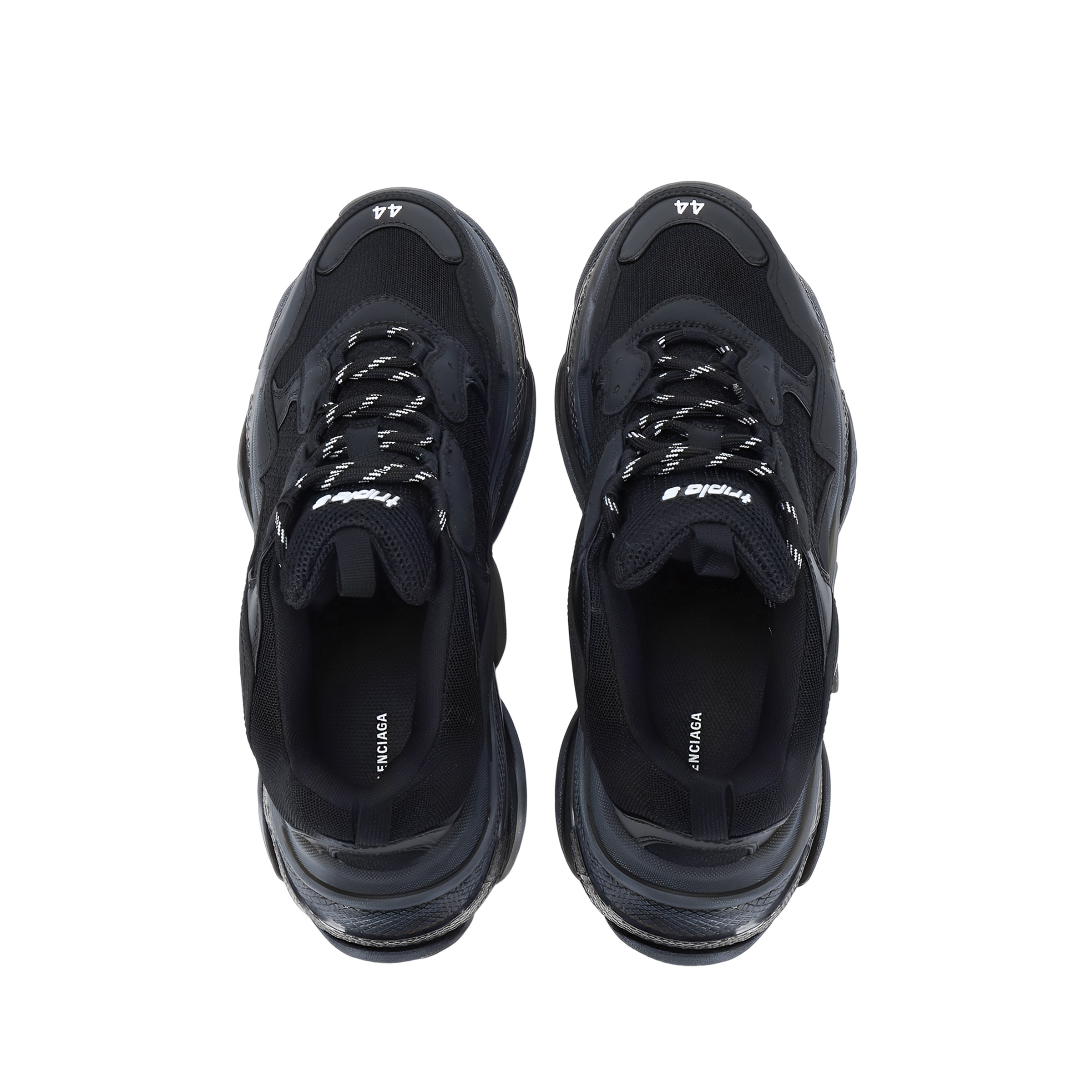 Мужские кроссовки Balenciaga Triple S (черные) — фото 3