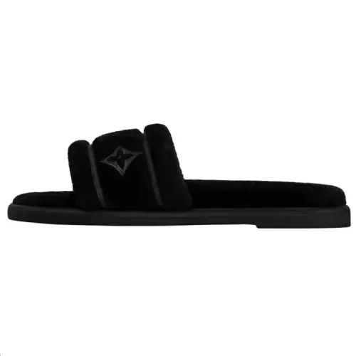 LOUIS VUITTON Bliss Slide Slippers Women's Black
