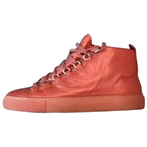 Balenciaga Arena Mid top Skateboard Shoes Men's Red