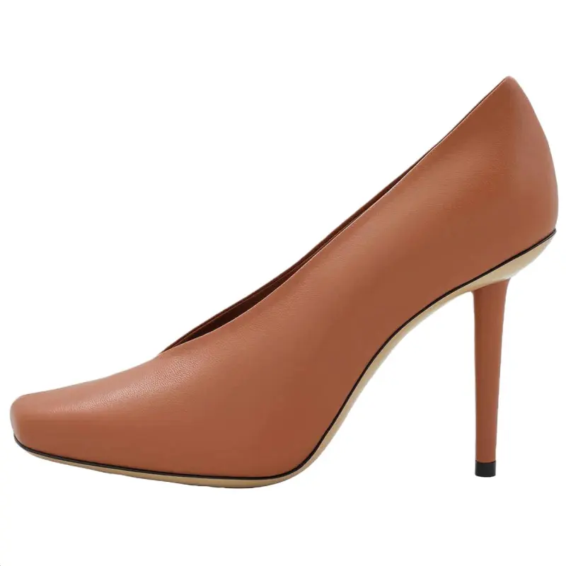 Burberry Slim Heel High Heels 10cm Women's Brown